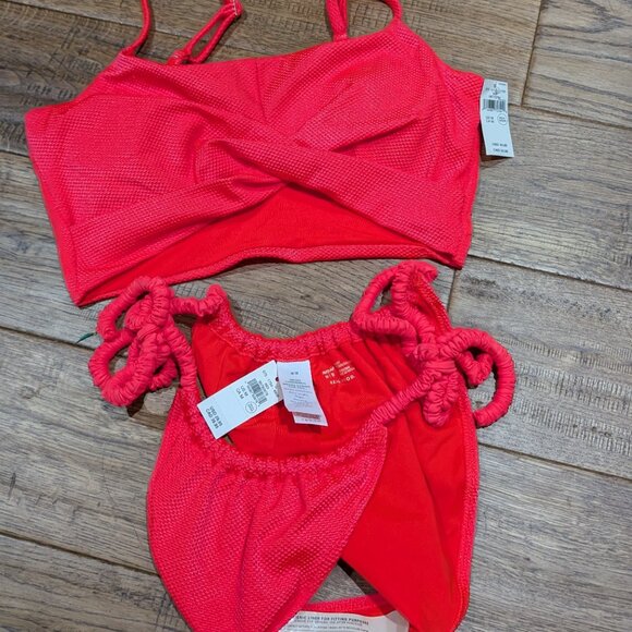 *NEW* Aerie Coral Pink Bikini (M) - Picture 3 of 3
